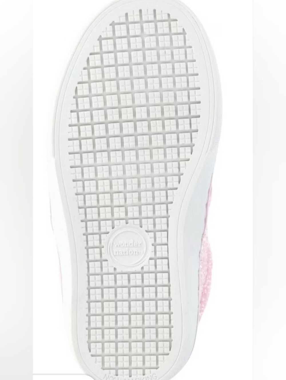 Wonder Nation Pink Glitter Slip-On Kids Sneakers Size 1 NWT. Memory Foam. - Picture 4 of 5